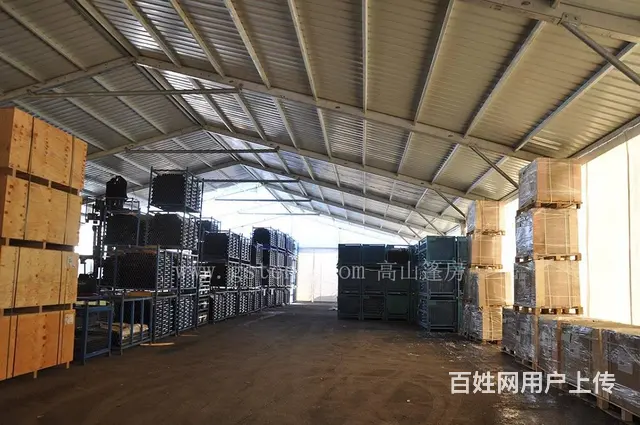 工业仓储篷房 临时厂房 铝合金大棚 防风防尘 快速 - 图片