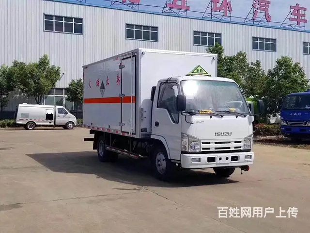 厢长4米1五十铃危险品厢式运输车气瓶车防爆车国5车 - 图片 4