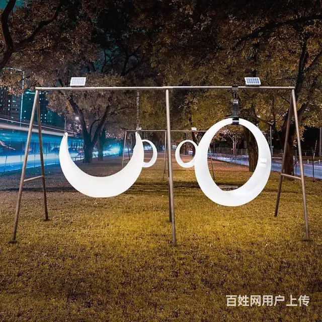 发光秋千 创意互动装置 开业开盘暖场活动 商业景区 - 图片 4