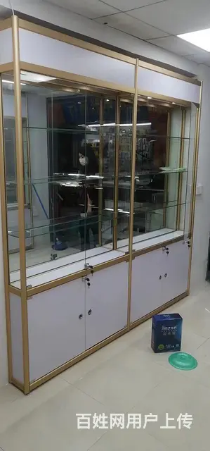 定制钛合金玻璃柜展示柜烟酒柜货柜 - 图片 7