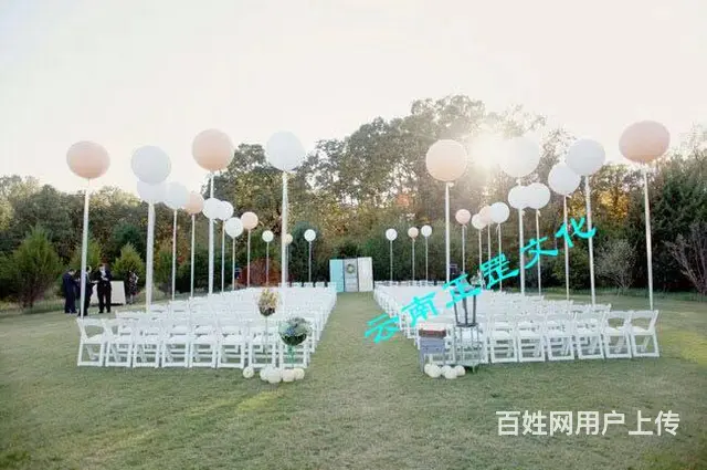 婚礼现场布置、气球装饰、鲜花造型、灯光音响、演出 - 图片 12