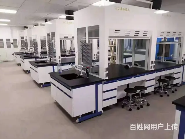 钢木实验台实验室边台边柜试验台工作台实验室操作台实 - 图片 1