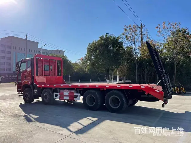 拉32吨以内平板拖车 平板运输车 可加货箱 - 图片 9