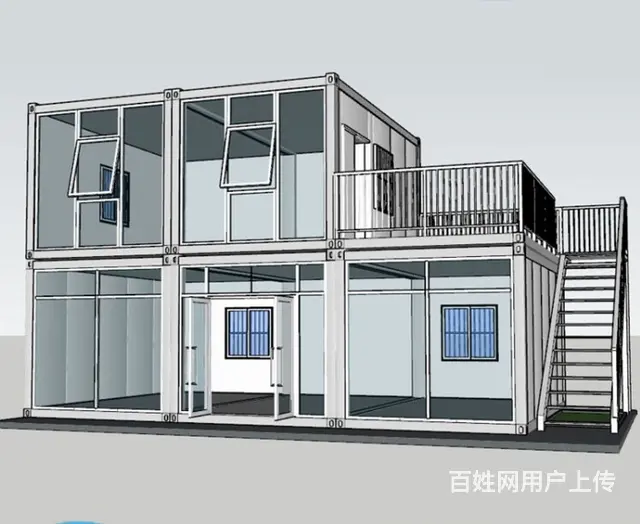 山东烟台莱阳集装箱房 单层双层打包箱房 工地住人活动板房 - 图片 11