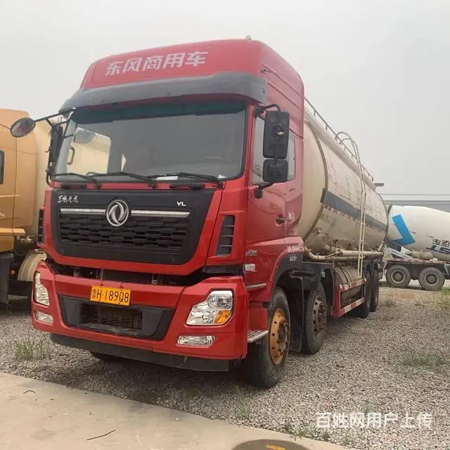 出售二手前四后八散装水泥罐车天龙粉罐车 四桥38方 - 图片 1