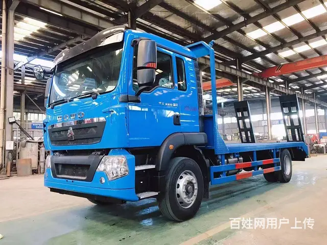 重汽豪沃G5X平板运输车 国六挖掘机拖板车 可分期 - 图片 6