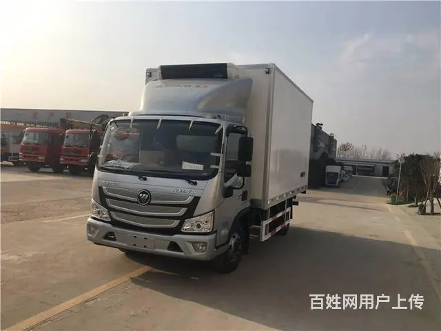 福田蓝牌4.2米厢式 康明斯发动机肉钩车冷藏车 - 图片 10