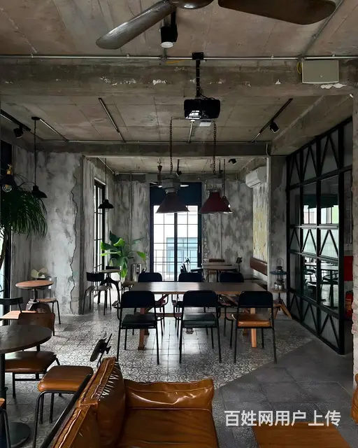 复古工业风餐饮装修沙发桌椅铁艺桌椅实木餐桌椅 - 图片 4