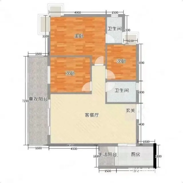 急售 拓海山语城毛坯三房带车位 有钥匙随时看房 - 图片 12