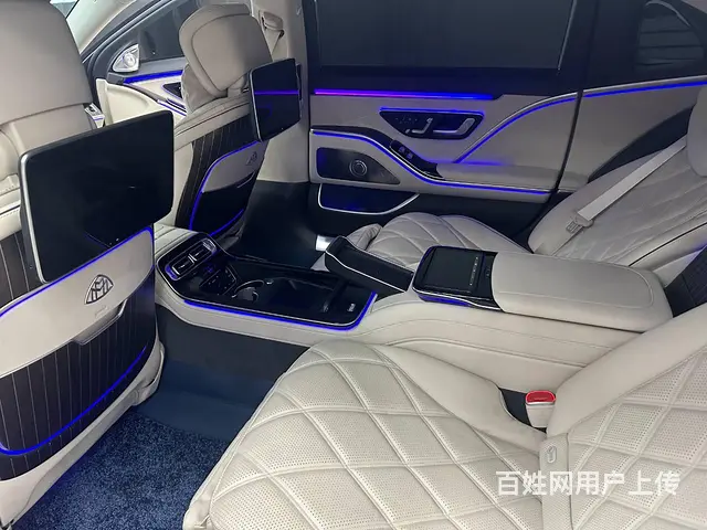 迈巴赫S480改装原厂核桃木饰面板和行政四座马鞍 - 图片 3