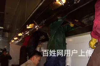 昆山千灯学校单位食堂油烟机清洗，油烟管道清洗 - 图片 3