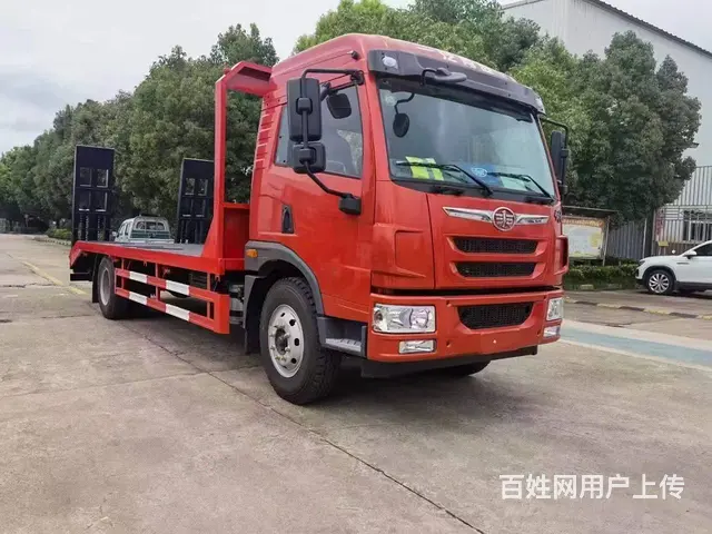 8-15吨平板运输车 解放龙V平板车 6.8米挖机 - 图片 11