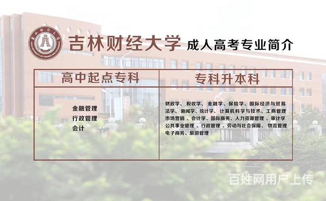 2022年吉林財經大學成考成人高考函授報名處