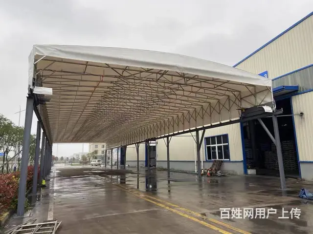 停车棚大型活动推拉雨棚移动活动推拉雨棚仓库伸缩棚 - 图片 2