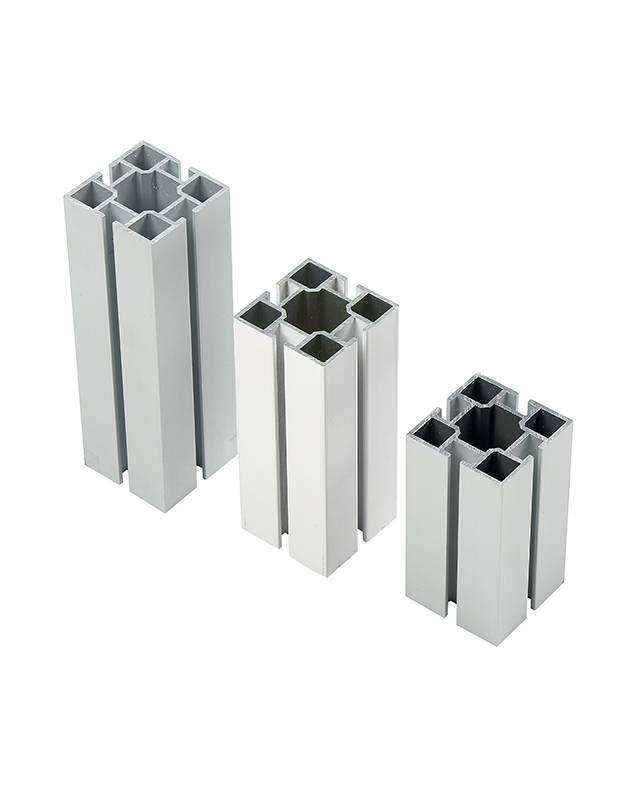 佛山方柱铝材 4分方铝 40四槽方柱展位搭建铝型材