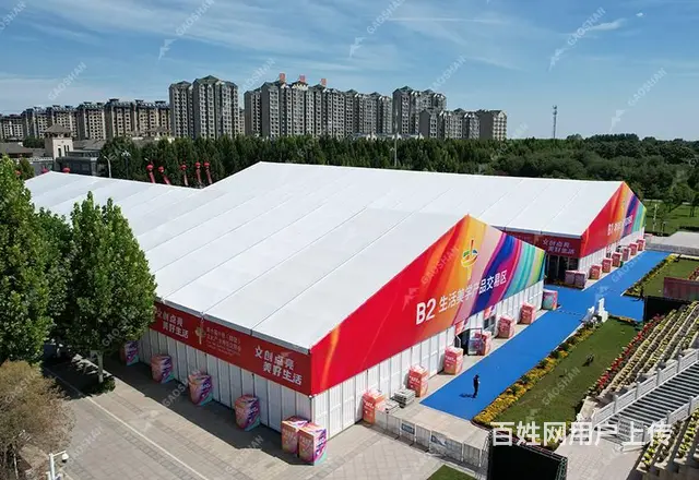 户外装配式篷房 临时展览帐篷 庆典活动大棚 租售 - 图片 1