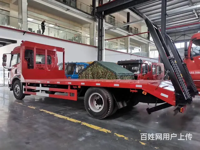 解放龙V黄牌平板车 拉挖掘机钻机拖板车 厂家促销 - 图片 3