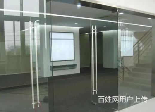 昆山周市镇玻璃门订做维修，更换地弹簧 钢化玻璃 - 图片 3
