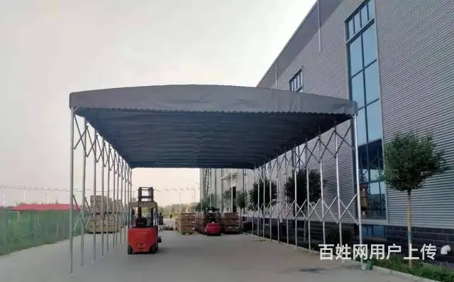 推拉雨棚户外工作棚篮球场雨棚仓库蓬物流篷 - 图片 5