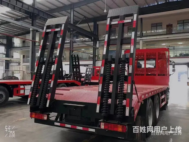 新乡解放轻量化前四后八平板运输车30吨挖机拖车包上牌价格是多 - 图片 5