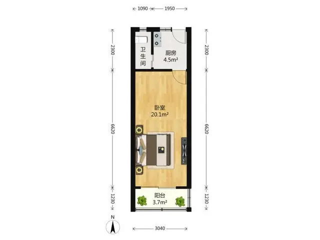 拱北关口泰来花园精装大公寓出租，租价1700。近关口 - 图片 9