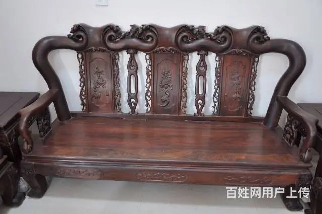 专业二手红木家具回收大红酸枝沙发大床老红木求购 - 图片 5