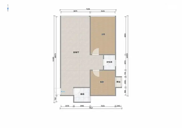 城中区 昆仑中路 国际村公寓两室朝南好房出售，业主诚心出售 - 图片 12