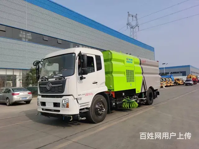 道路吸尘洗扫车乡村道路洗扫车带洒水多工能道路清扫车 - 图片 1