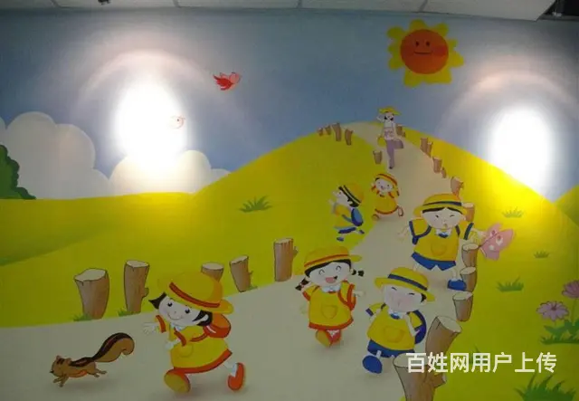 平果市幼儿园墙体手绘墙绘 - 图片 6