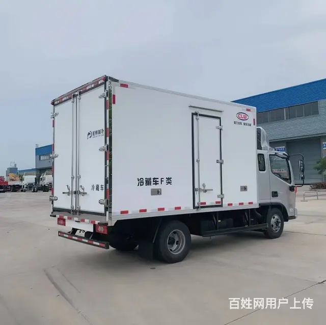 蓝牌4米2保温厢体肉钩猪肉冷藏车冷链车 新鲜肉 - 图片 4