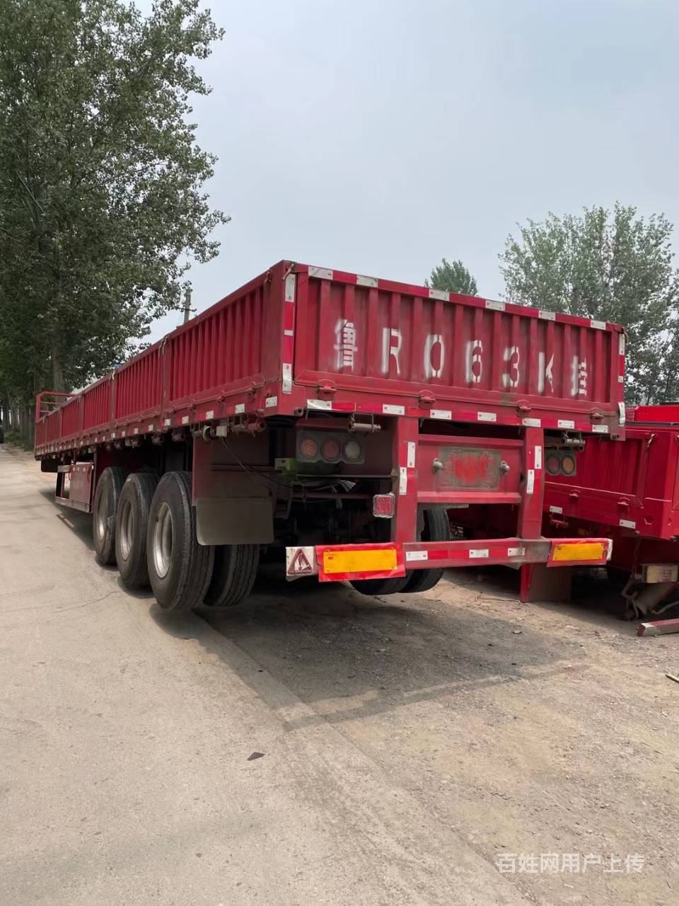 13米标箱侧翻半挂车 富华桥 手续齐全 整车出售
