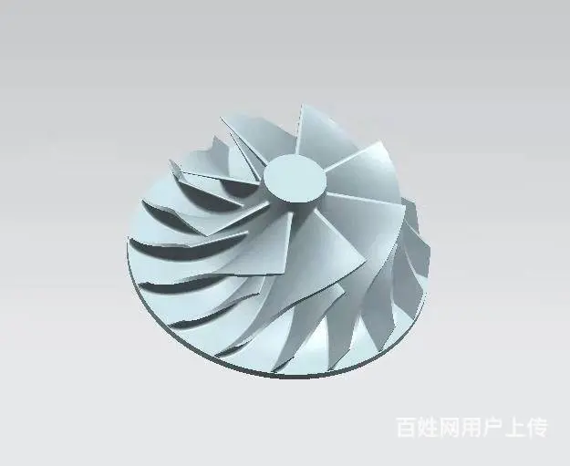 叶轮叶片反向测绘 苏州三维逆向扫描建模 - 图片 1