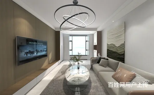 兰州保利天宸湾三室两厅现代简约风 - 图片 1