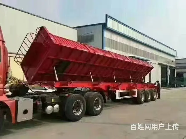 现车标箱侧翻自卸半挂车，轻型全新 - 图片 5