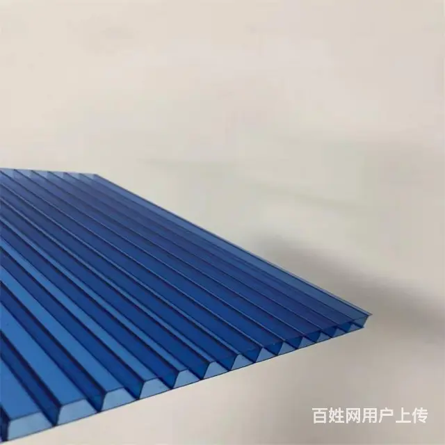 临沂临沭湖蓝阳光板临沭蓝色阳光板车棚 - 图片 8