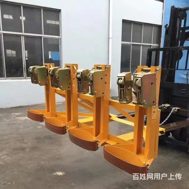 油桶夹具手推油桶车液压油桶搬运车翻转倒料器倒桶器 - 图片 10