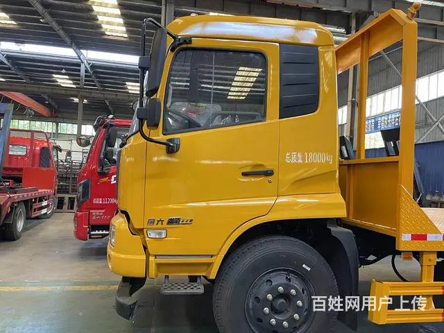 拉150挖机拖车东风天锦平板车叉车拖板车首付多少钱 - 图片 12