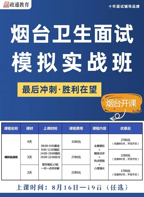 烟台卫生面试班 - 图片