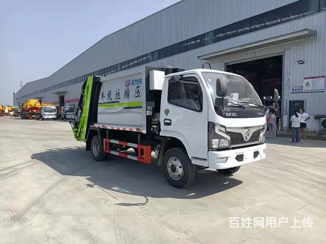 国六蓝牌小型4方小区生活垃圾车侧转挂桶垃圾车 现车低价出售来 - 图片 12