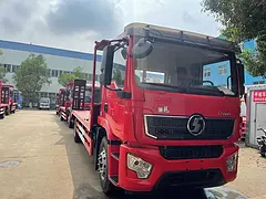 陕汽德龙单桥150挖掘机平板运输车 可分期包上户