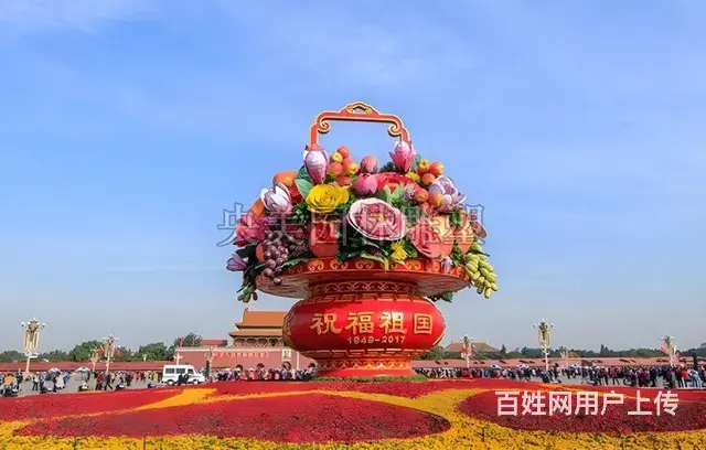 雕塑制作干花插花花篮图片,庆典花篮雕塑 - 图片 6