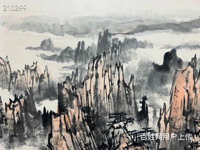 宋文治立轴  画芯尺寸91×56 - 图片 4