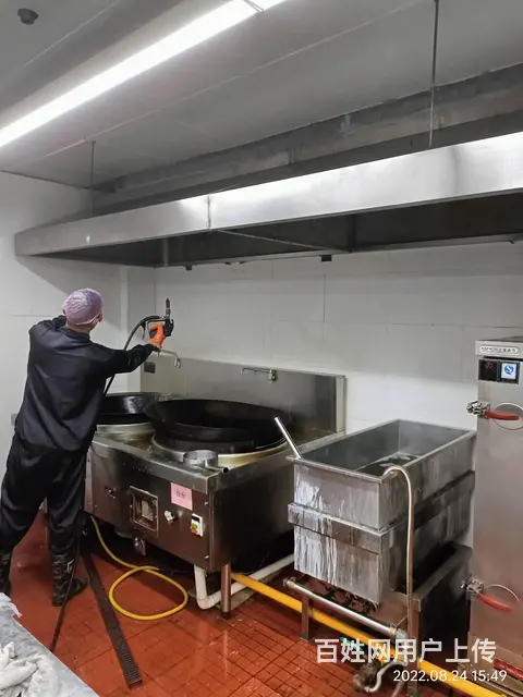 昆山学校食堂油烟机净化器清洗风机清洗 - 图片 4