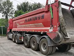东风天龙 半挂车 自卸式 国6