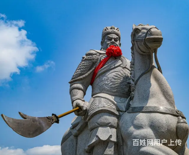 石雕关公#伽蓝菩萨雕塑 - 图片 1