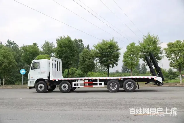 华菱前四后八40吨挖机平板拖车 可分期付款 - 图片 4