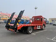 豪沃单桥潍柴220马力18吨挖机平板运输车 全国送车上门