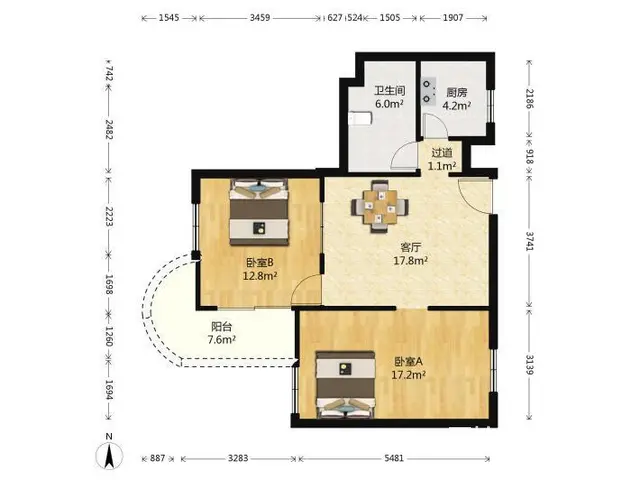 诚心笋价出租 41.00平翠苑一区 - 图片 7