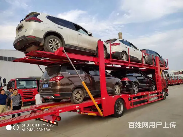 新规东风解放五位车辆运输车中置轴轿运车多少钱一辆 - 图片 7