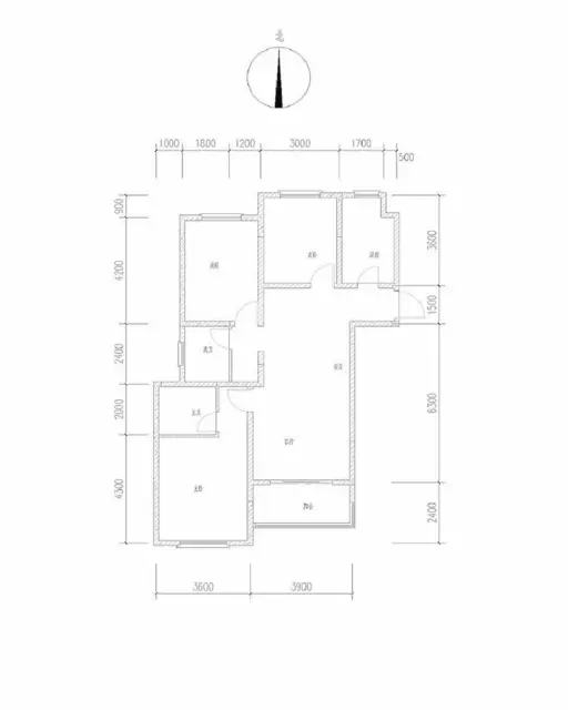 祥颐园2室2厅1卫1000元月南北通透90平 - 图片 7